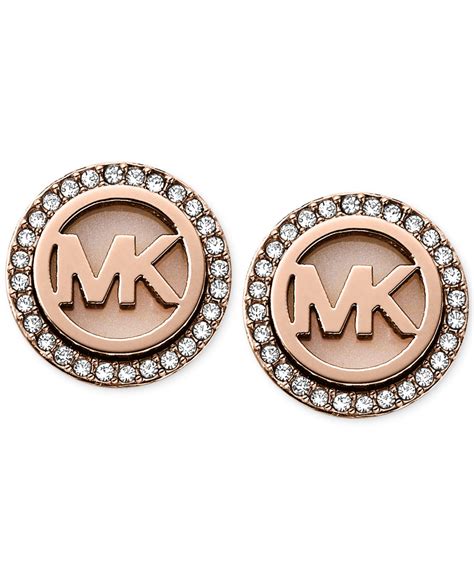 Michael Kors Rose Gold Earrings .